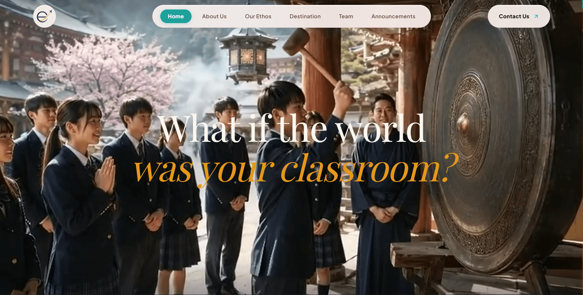 EdJoys Platform Desktop Hero & Narrative Experience