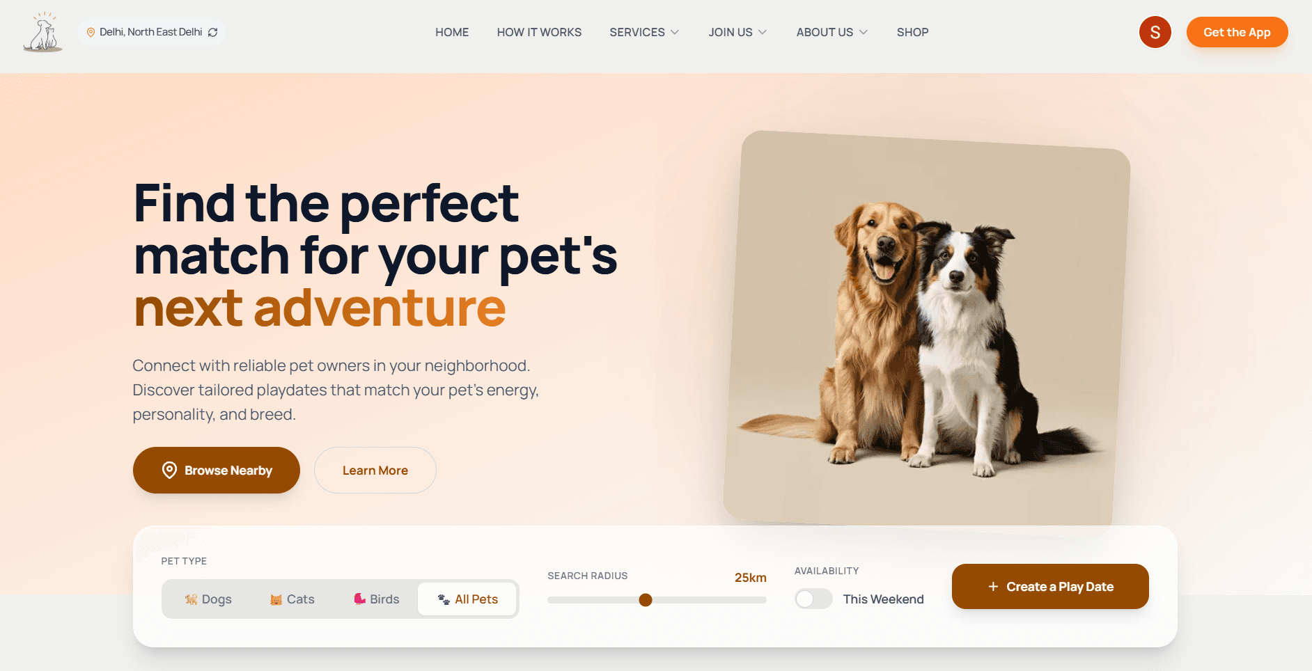 Animalsathi Pet Playdates and Community Social Hub